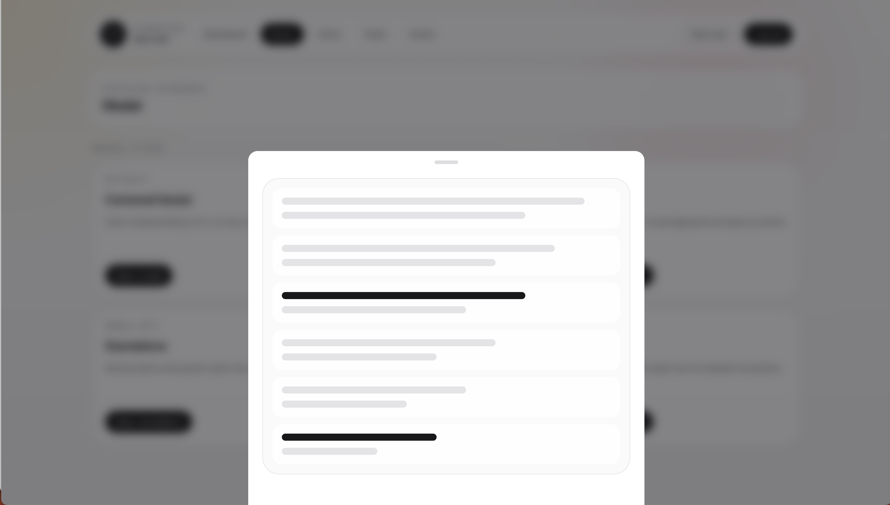 Bottom sheet screenshot