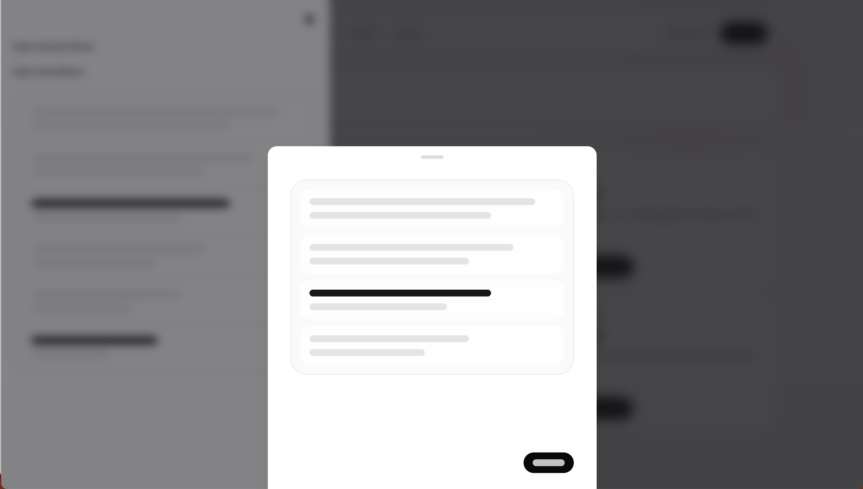 centered modal