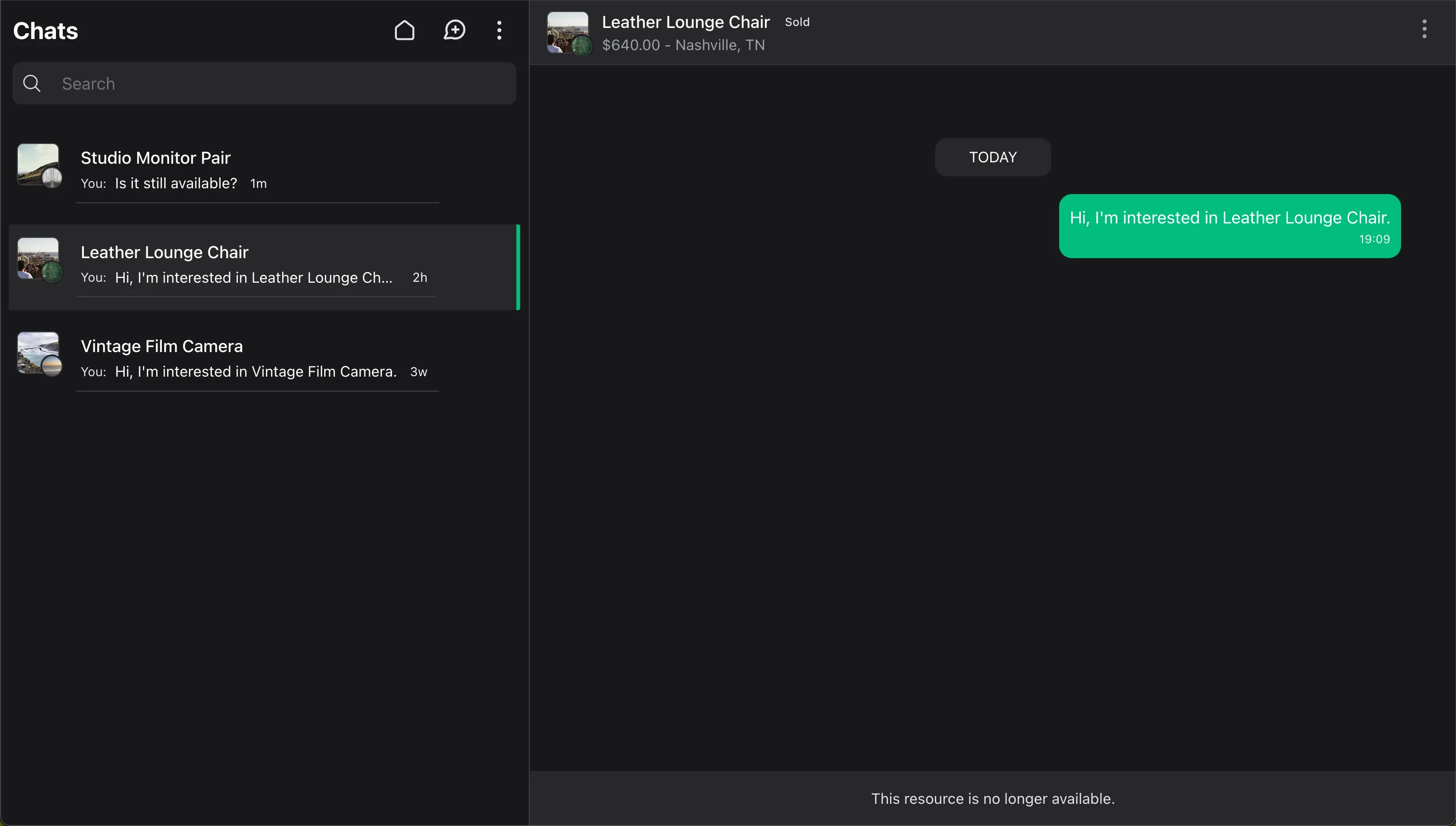 Wirechat unavailable conversation context state