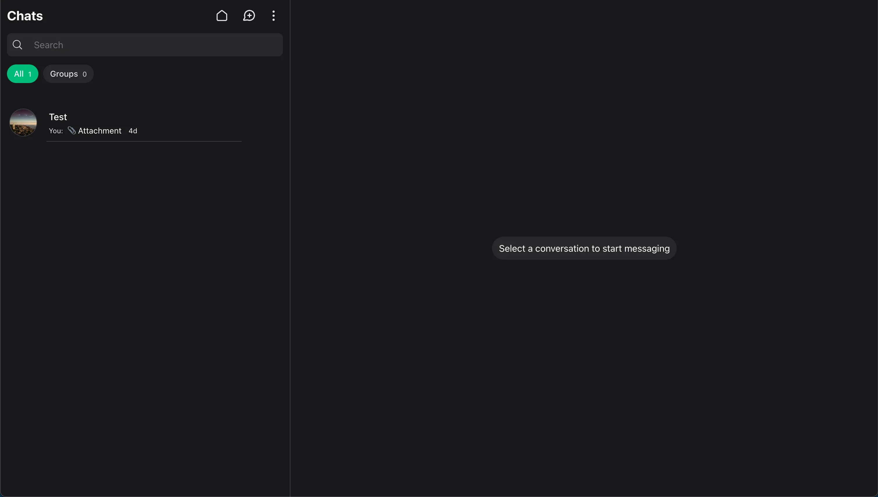 Wirechat conversation tabs for chat details and media