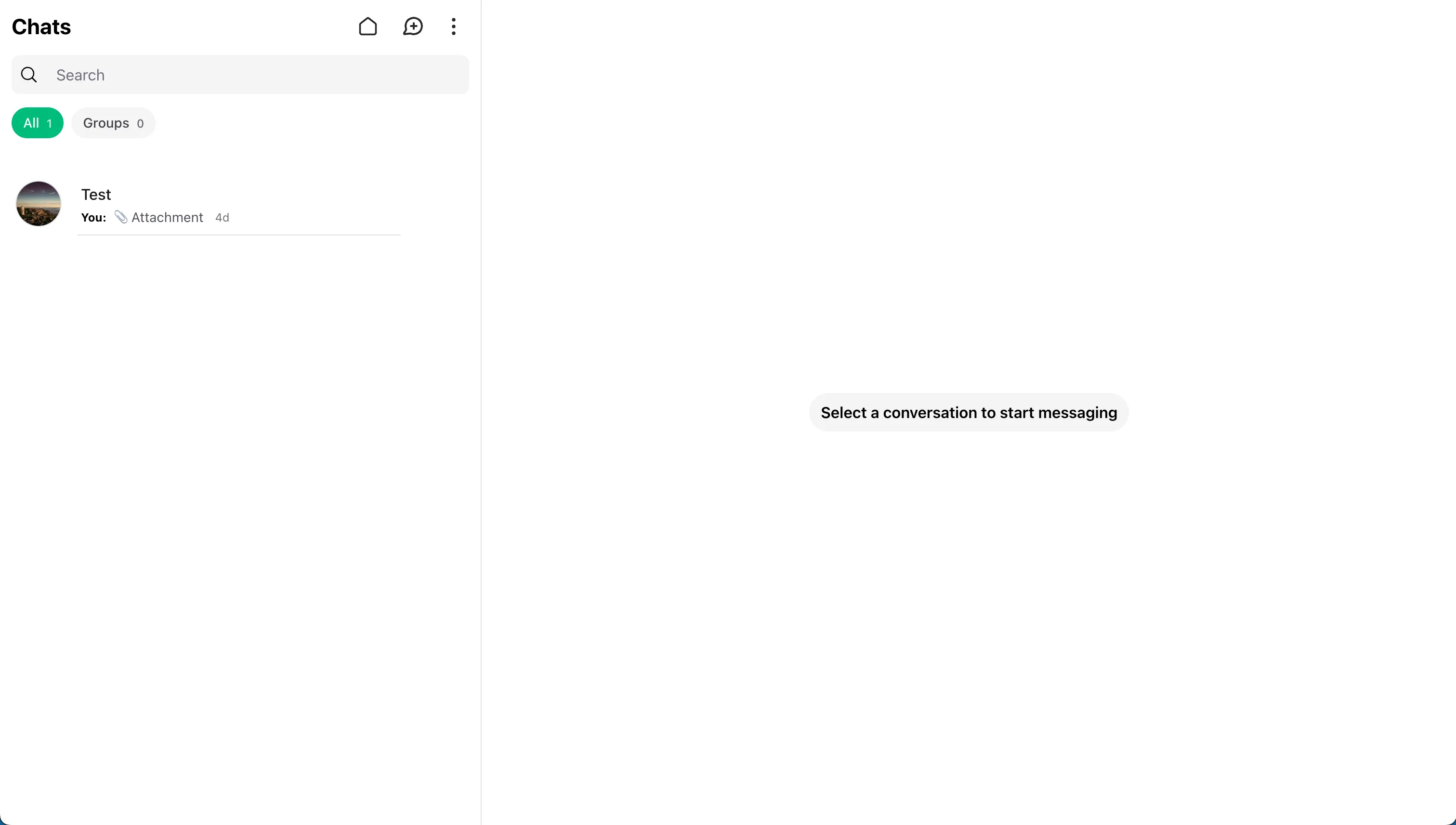 Wirechat conversation tabs for chat details and media