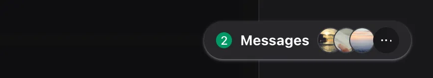 Wirechat tray launcher button
