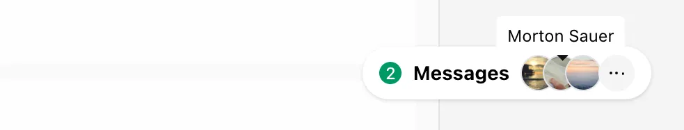 Wirechat tray launcher button